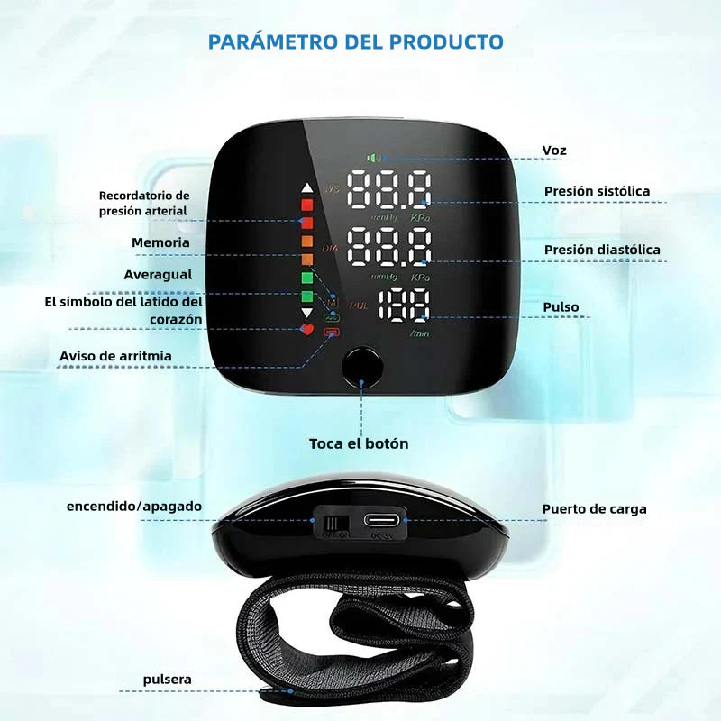 Monitor de Presión Arterial Digital en Muñeca