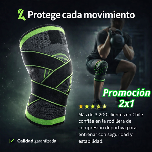 2x1 Rodillera de Compresión Deportiva Ajustable (Oferta Año Nuevo)