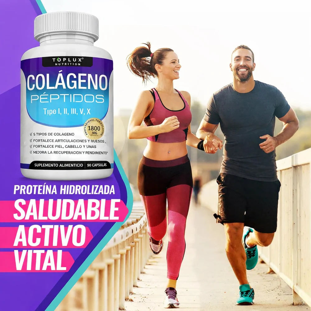 COLLAGEN PEPTIDES - Con 5 Tipos de Colágeno