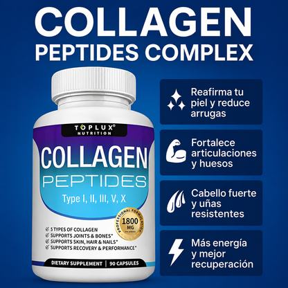 COLLAGEN PEPTIDES - Con 5 Tipos de Colágeno