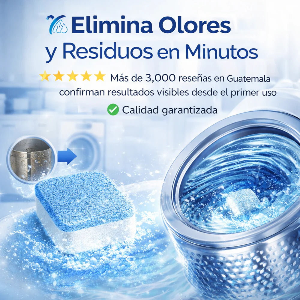 Max Home - Tabletas Limpiadoras de Lavadoras (24 Piezas)