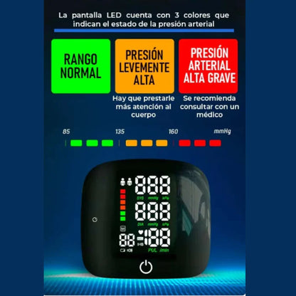Monitor de Presión Arterial Digital en Muñeca