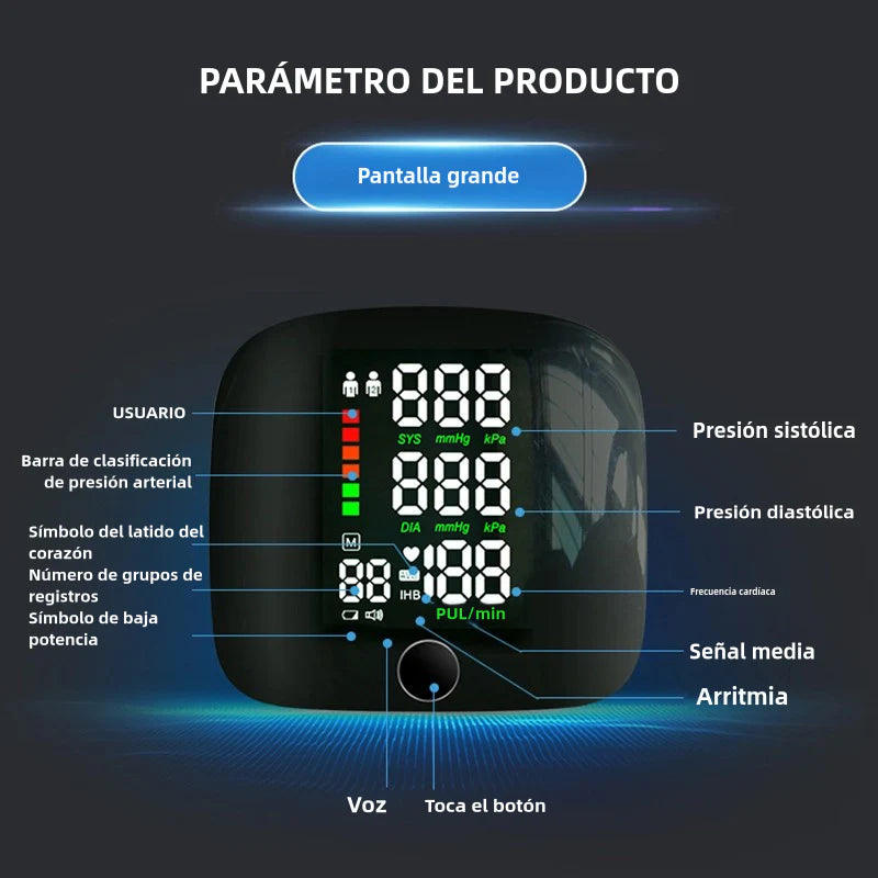 Monitor de Presión Arterial Digital en Muñeca