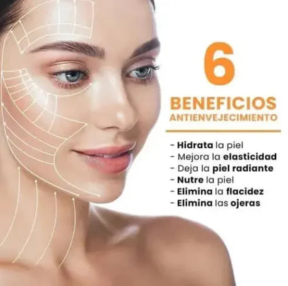 Parches de Mascarilla Soluble de Colágeno Hidrolizado (6 Aplicaciones)